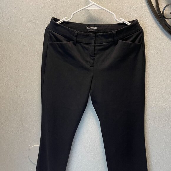 Express Womens Editor Black Dress Pants  4R Slim Fit Tailored Style Office‎ Wear - Picture 6 of 9